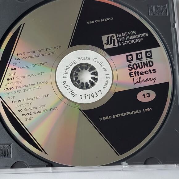 BBC Sound Effects Library International Disc 13 Industry CD 1991 - Picture 3 of 3